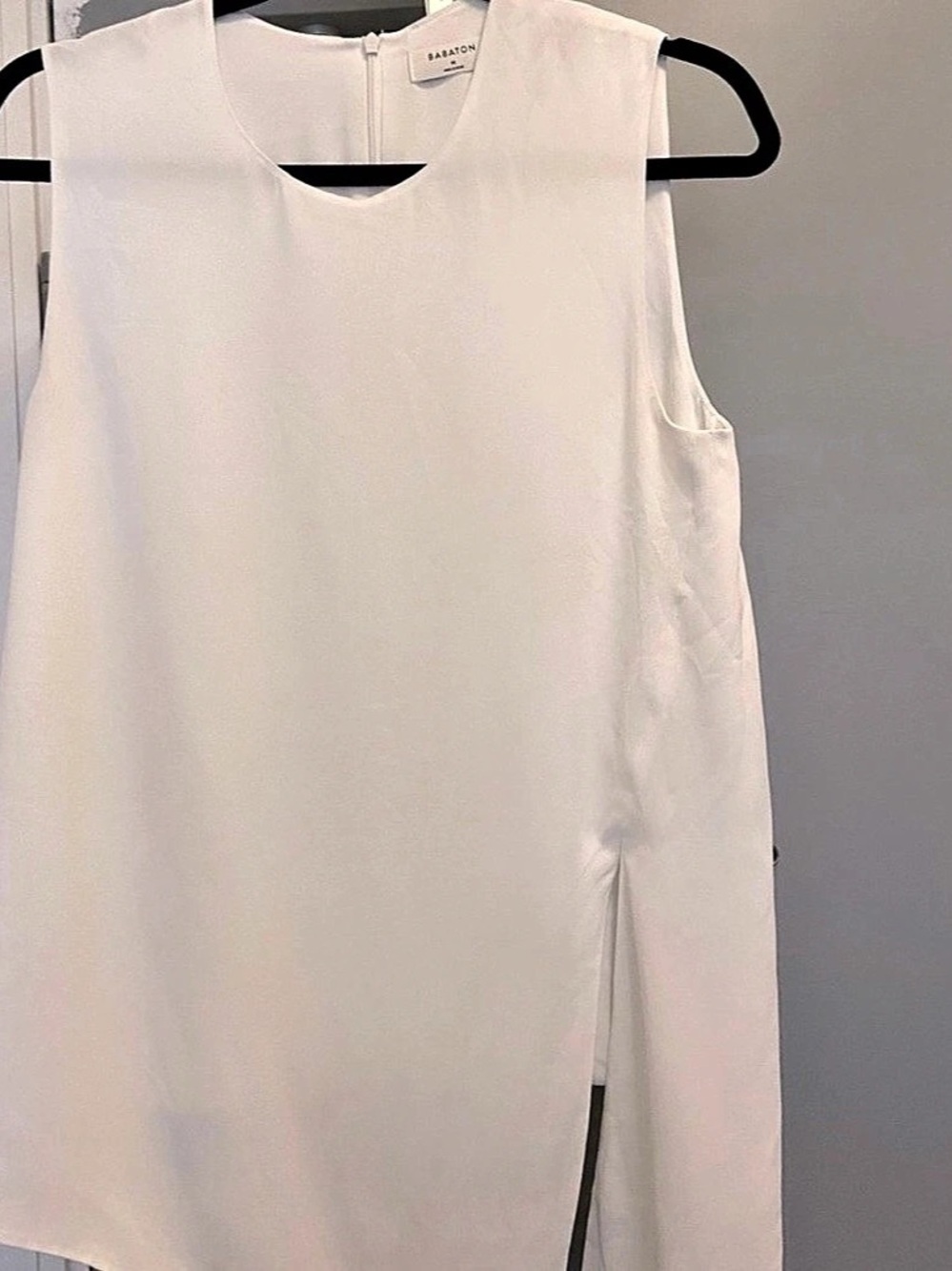 Babaton White Sleeveless Blouse Like New